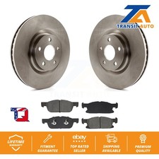 Disc Brake Rotors And Semi-Metallic Pads Front Kit For Lincoln Continental