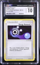 CGC 10 Energy Removal 2 EX Fire Red & Leaf Green 89/112 Reverse Holo Pokemon