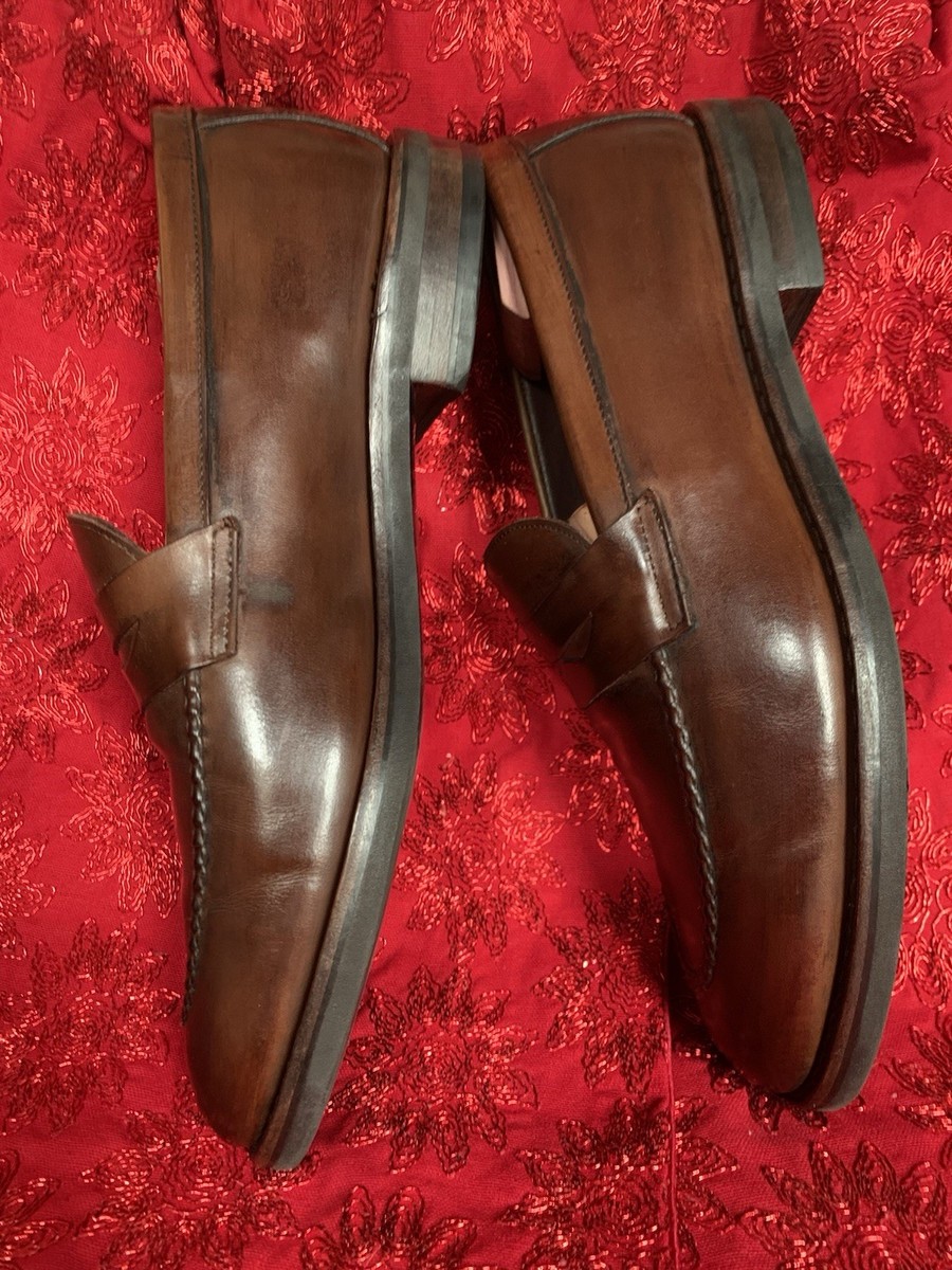 Allen Edmonds Nomad Penny Loafer Mens 8.5 D Brown Leather Handcrafted Luxury Allen Edmonds Nomad Penny Loafer Coffee Brown Leather Mens  main image 4