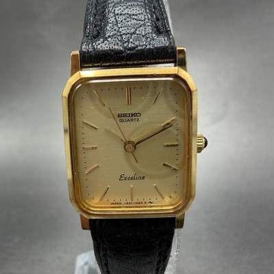 M天181 / SEIKO Exceline 腕時計 クォーツ ゴールド文字盤 s-l400.jpg