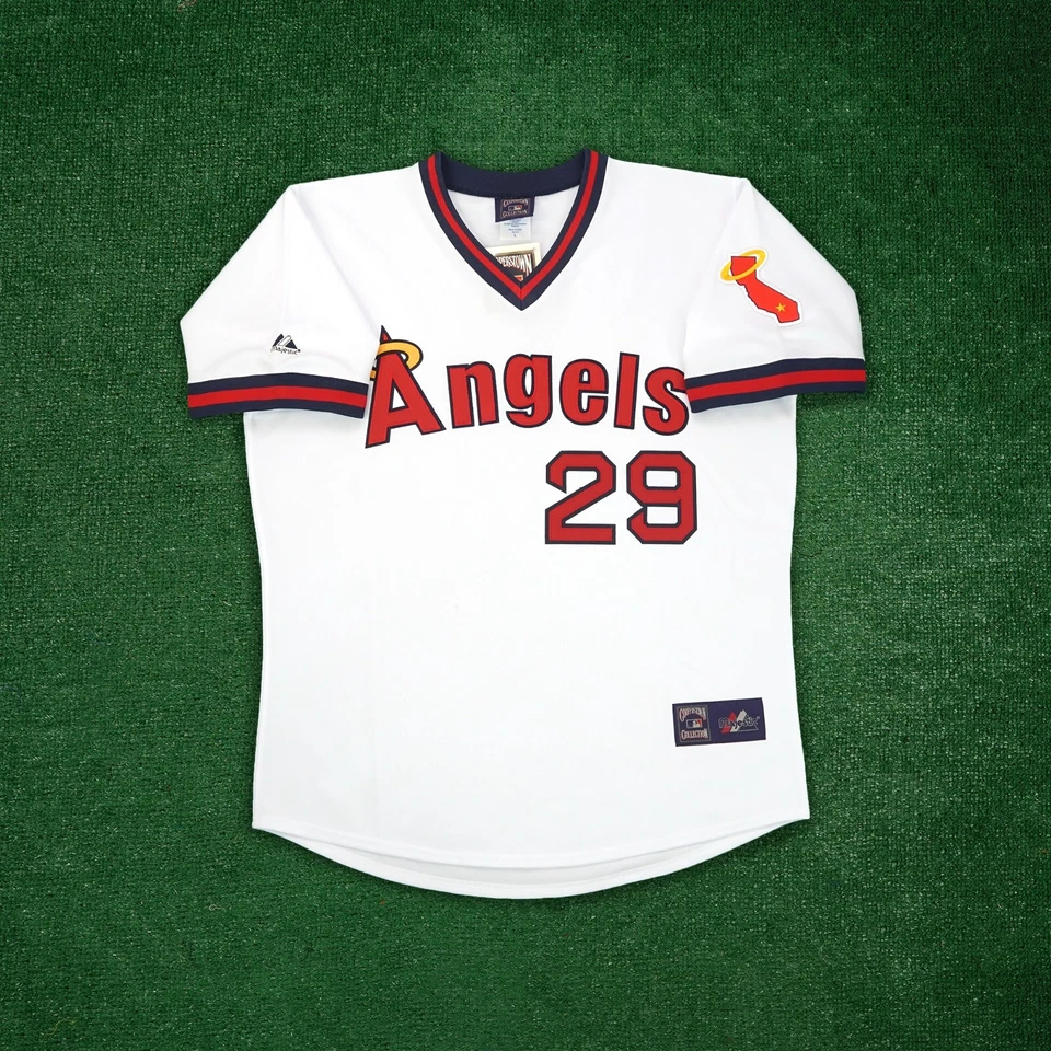 Rod Carew signed California Angels Cooperstown Home White Jersey PSA/DNA - Image 2 of 4