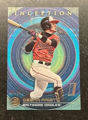 2022 Bowman Inception Blue Pattern 2 Cesar Prieto #31 67/99