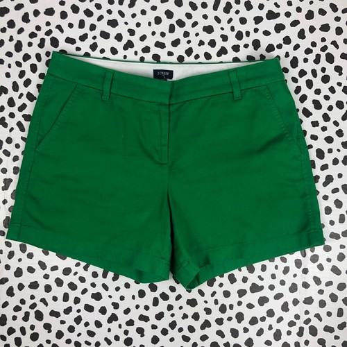 J.CREW FACTORY Women's 5" Classic Green Chino Short sz 10 H1453