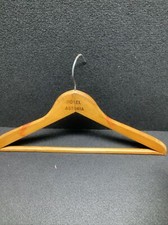 Vintage Hotel Astoria Switzerland Wooden Clothes Hanger st13 