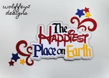 CRAFTECAFE DISNEY KID TITLE premade paper piecing scrapbook die cut piece album