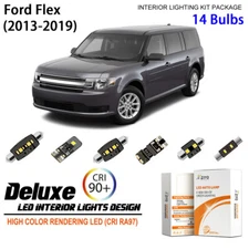 LED Interior Light Kit for Ford Flex 2013-2019 White Dome Light Bulbs Upgrade