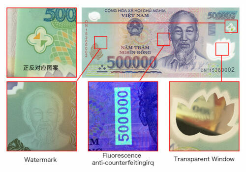 4 X 500,000 Vietnam Dong Banknotes   2 MILLION   2,000,000 VND   Viet nam Money
