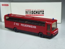(SH) Wiking 60004 Mercedes O 303 RHD Feuerwehr Interschutz 2000 in OVP