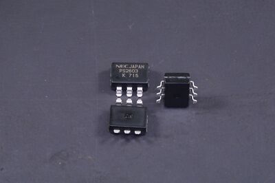 Lot of 3 PS2603-L NEC Darlington Transistor Type Optocoupler 6-Pin SOIC SMT IC