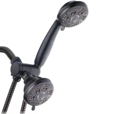 Dual Shower Head And Handheld Oil Rubbed Bronze 48-Spray Corrosion Resistant