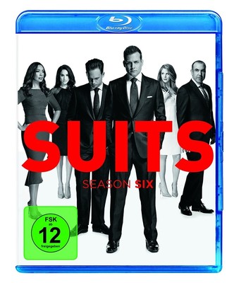 SUITS - SEASON 6 (RICK HOFFMAN, PATRICK J. ADAMS,...)  4 BLU-RAY NEU 