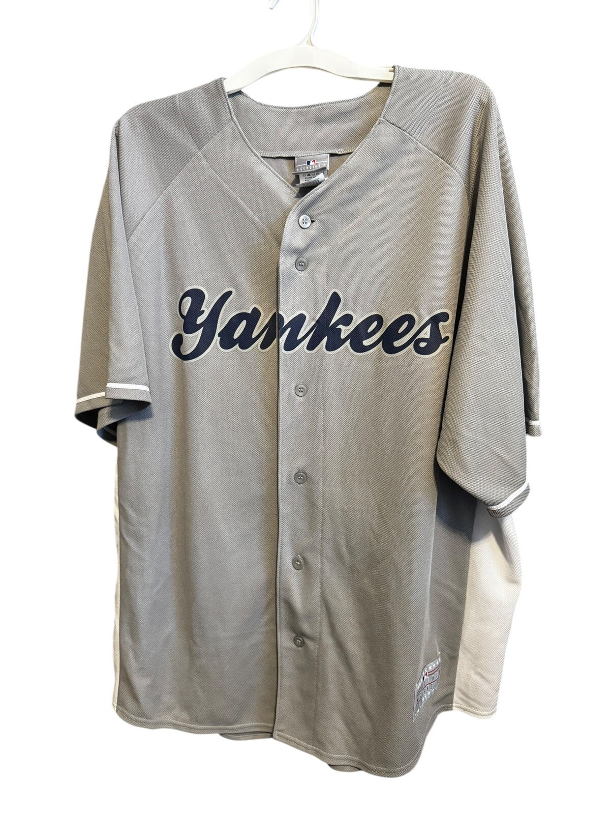 MLB New York Yankees Robinson Cano Gray Button Down Jersey