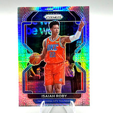 2021-22 Prizm Basketball Isaiah Roby silver prizm card Oklahoma City Thunder
