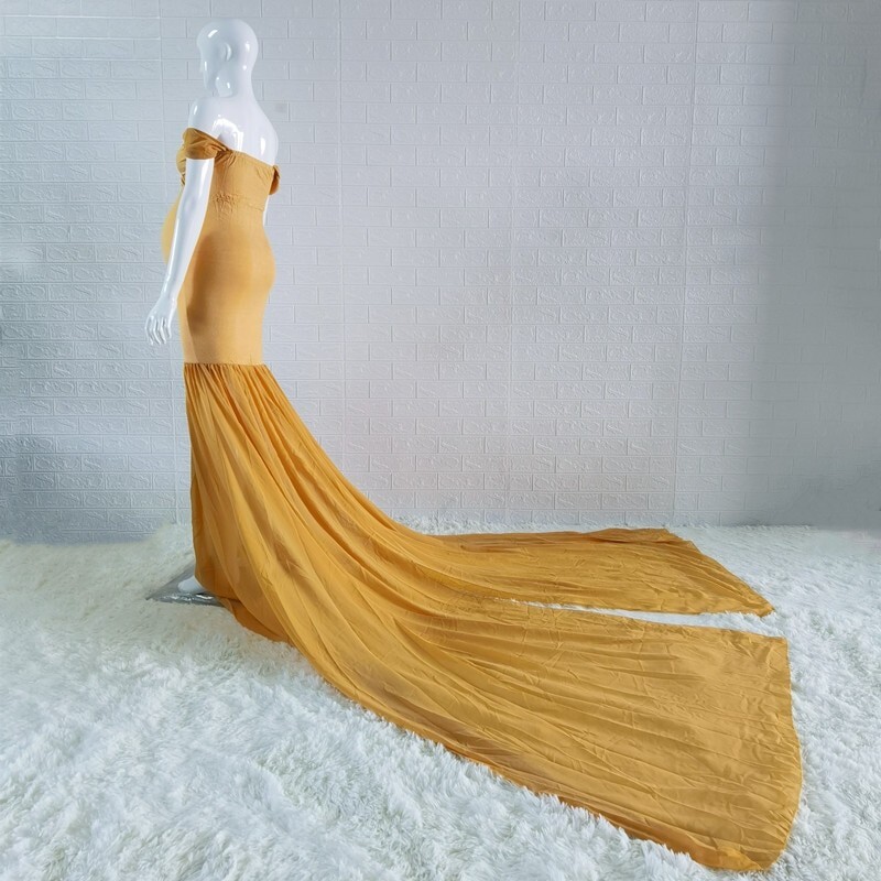 Gold Maternity Dress Photo Shoot Gown Photography Off Shoulder Long Maxi M-L-XL | eBay Gold Maternity Dress Photo Shoot Gown Photography Off Shoulder Long Maxi M-L-XL | eBay