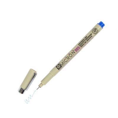 XSDK005-36 Sakura Pigma Micron 005 Marker Pen, 0.20mm Tip, Blue, Pack of 2