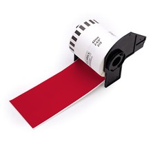 Non-OEM Fits BROTHER DK-2205 RED Continuous Labels 1 Roll 2-4/9" by 100'