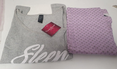 Sleep Less Zitat Halbarm T-Shirt und Full Print Lange Länge Pyjama Set