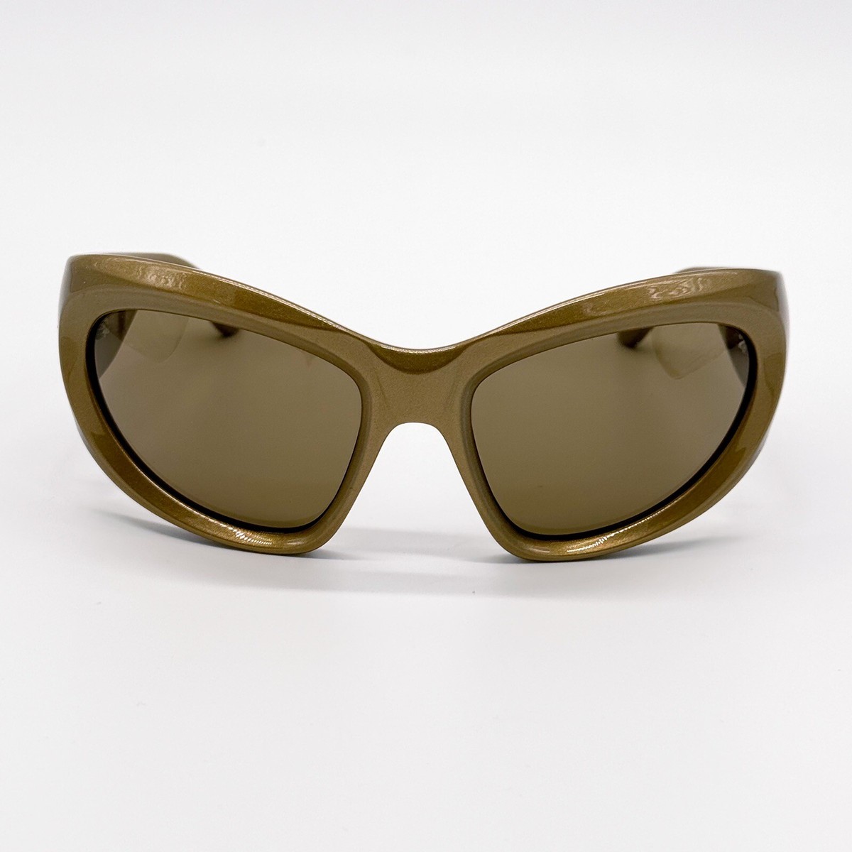 NEW BALENCIAGA BB0228S 004 GOLD OVAL SUNGLASSES BALENCIAGA  display picture 2