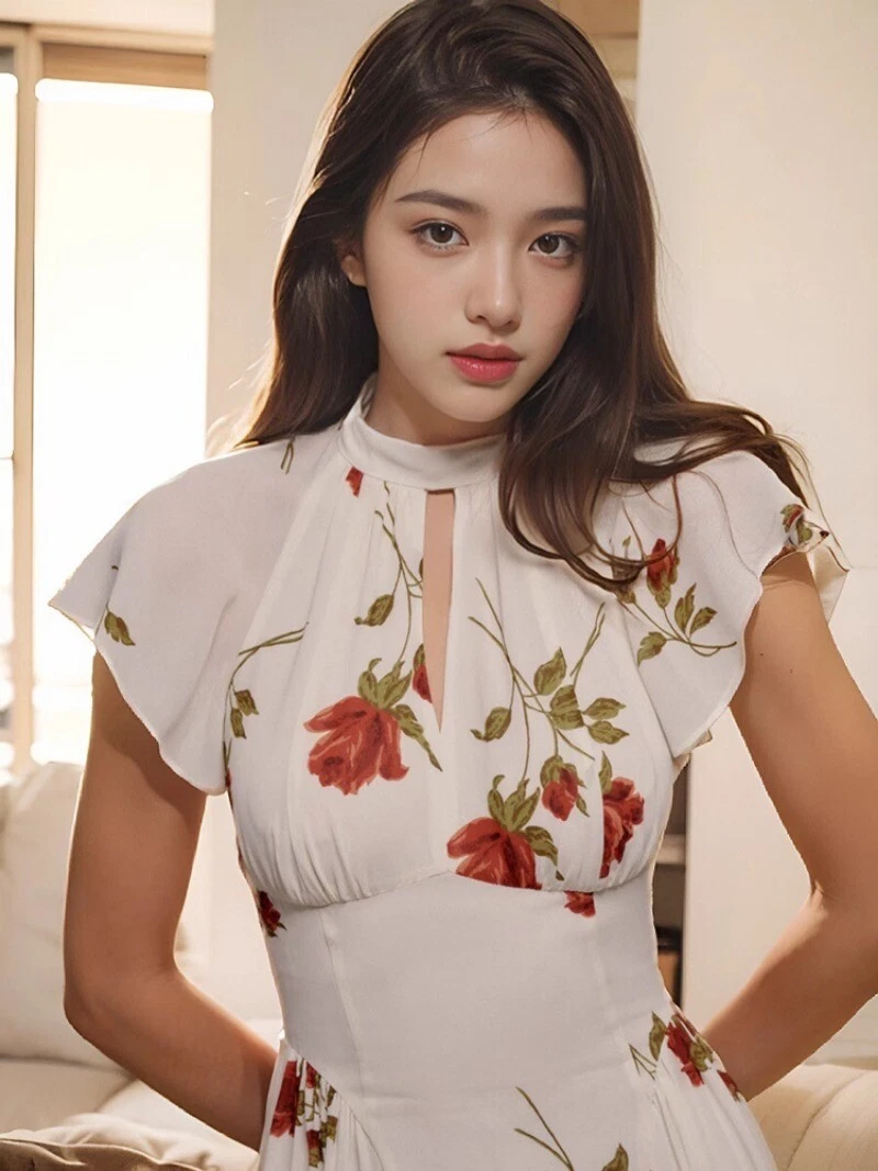 OFF WHITE Abito casual donna bianco elegante gonna A line Reformation