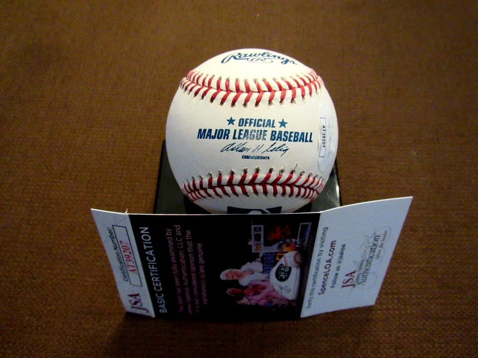 JIMMIE ROLLINS 2008 WSC PHILADEPHIA PHILLIES SIGNED AUTO OML BASEBALL JSA BEAUTY - Image 2 of 3