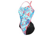 New Phelps Elite Women's Training Swim Suit Sakura RB L Multicolor/Black-Size 24