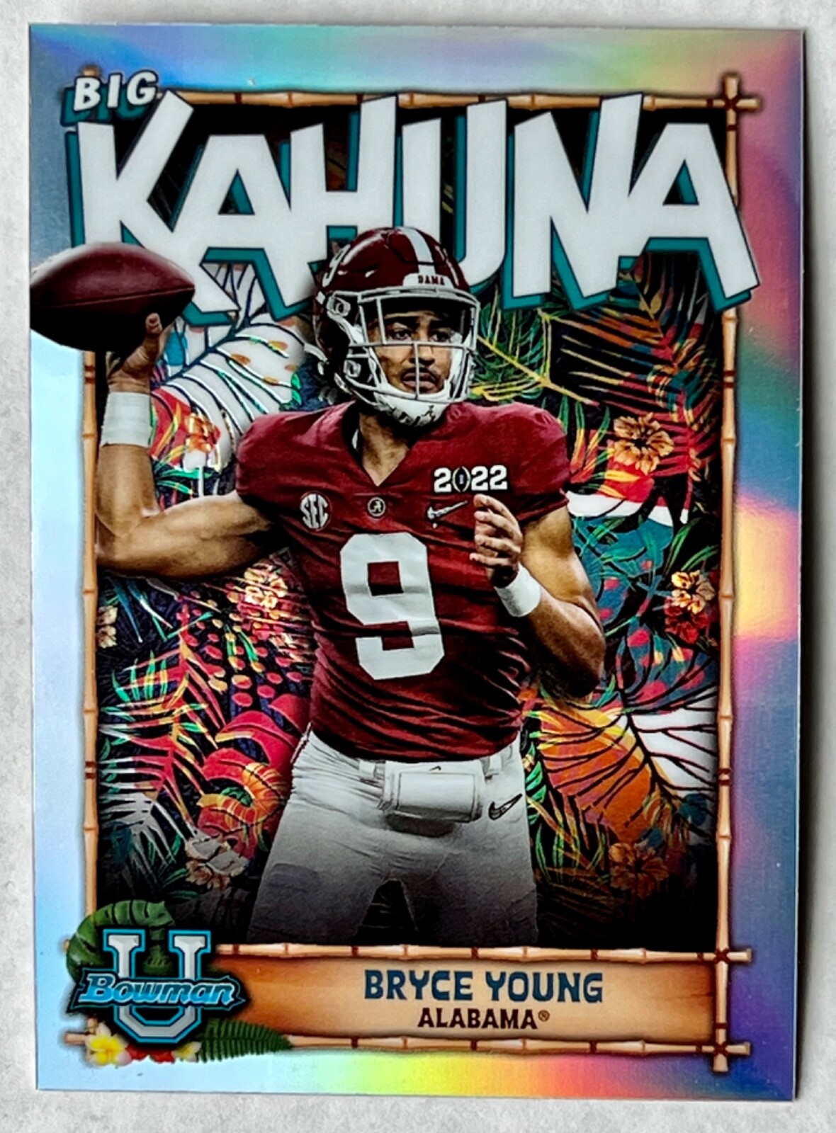 2022 Bowman U Chrome Refractor BRYCE YOUNG RC BIG KAHUNA Case Hit! SSP Panthers