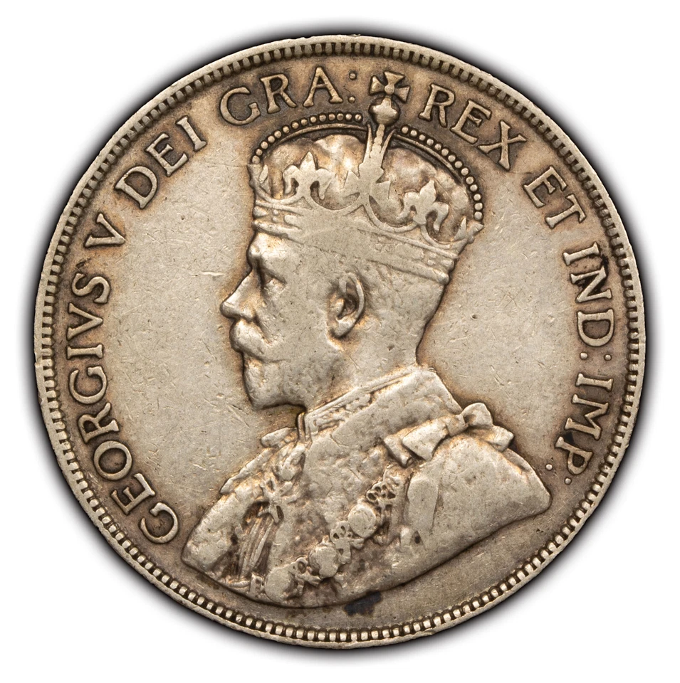 1916 50c Canada Silver Fifty Cents .3456 oz ASW - F/VF - KM 25 - SKU-F3665 - Image 2 of 4