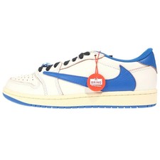Nike Size 28.0Cm Air Jordan 1 Low Og Travis Scott Fragment White Blue Us10 Kre22
