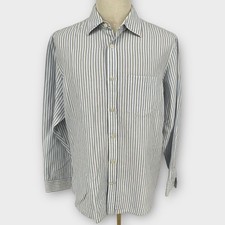 Mens Classic Stripe Button Down Long Sleeve Casual Dress Shirt