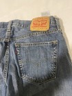 Levi's Men's Blue Denim Straight Jeans Cotton Logo Button Zip Pockets — photo 2