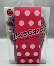 TONYMOLY Pore Care 5 Pack Sheet Mask Set - Brand NEW Sealed