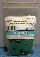 Danco 3/4" Flat Faucet Washers, 1" O.D., 20 Per Bag 35385W FS