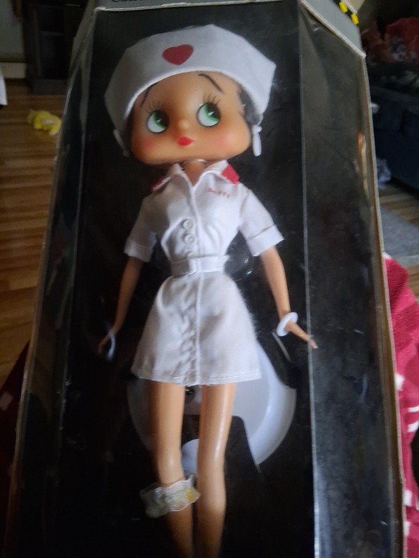 Betty Boop Fashion Doll Nurse Precious Kids 9.5”!!! 