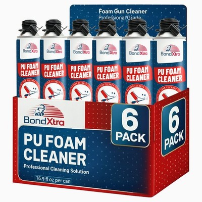 Spray Foam gun cleaner  6x16.9 fl. oz  Insulation Polyurethane Sealant Remover