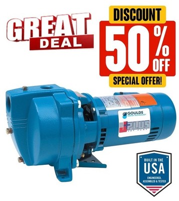Goulds J10S 1 HP Shallow Well Jet Pump 115/230 Volts