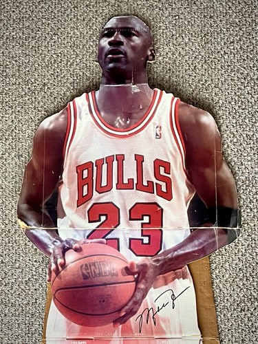READ Michael Jordan 1996 Upper Deck Life-Size Cardboard Facsimile Autograph GOAT - Picture 2 of 3