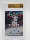 CAM WARD 2025 TOPPS FINEST REFRACTOR ROOKIE RC AUTO #RFA-CW TITANS BGS 9.5 Q0154