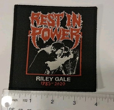Power Trip Riley Gale Tribute Black Border Woven Patch 