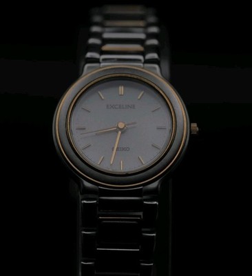 Seiko Exceline 4N21-0320 Quarz Damenuhr Vintage Japan Armband
