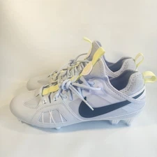 Nike Men's Huarache 9 Varsity LAX SE FZ3620-001 Grey White  Size 10.5