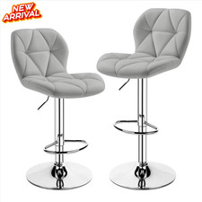 Taburetes De Bar Bancos Para Barra De Cocina Sillas Barstools Set of 2 Gray NEW