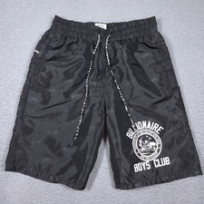 Billionaire Boys Club Shorts Men's Small 9" Black Star Gazer Shiny Drawstring