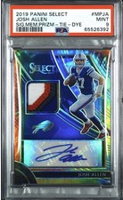 2019 Panini Select Josh Allen Tie-Dye Prizm #MP-JA /5 Bills