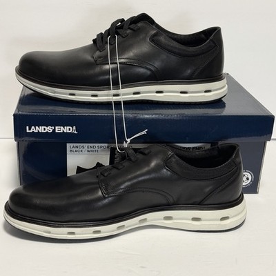 NWT/NIB Lands\' End Men\'s Black Oxford with White Sole Lands main image 4
