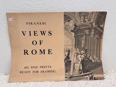 Piranesi Views of Rome 4 Prints Only 1957 Penn Prints Architectural Rome Scenes
