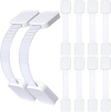 Child Safety Strap Locks 10  Pack Adjustable Cabinet  Drawer Baby Proofing Locks