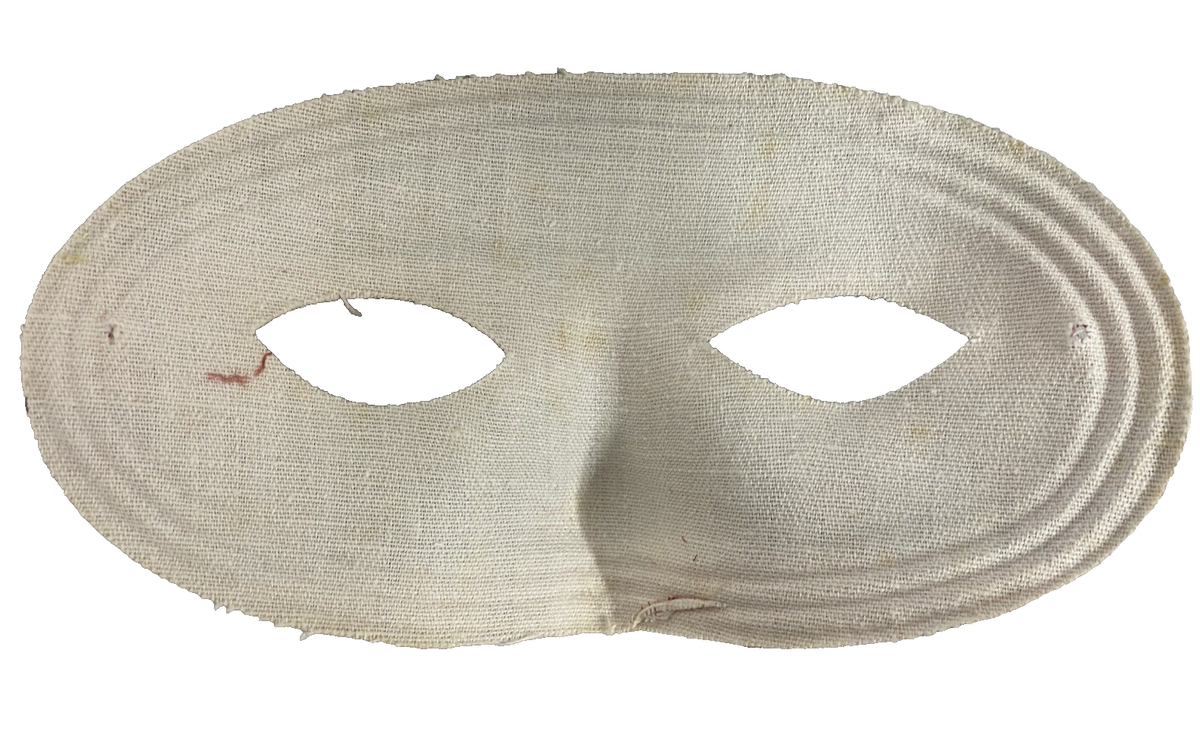 6 Vintage Paisley Asst 1960s Cloth Half Masks for Halloween or