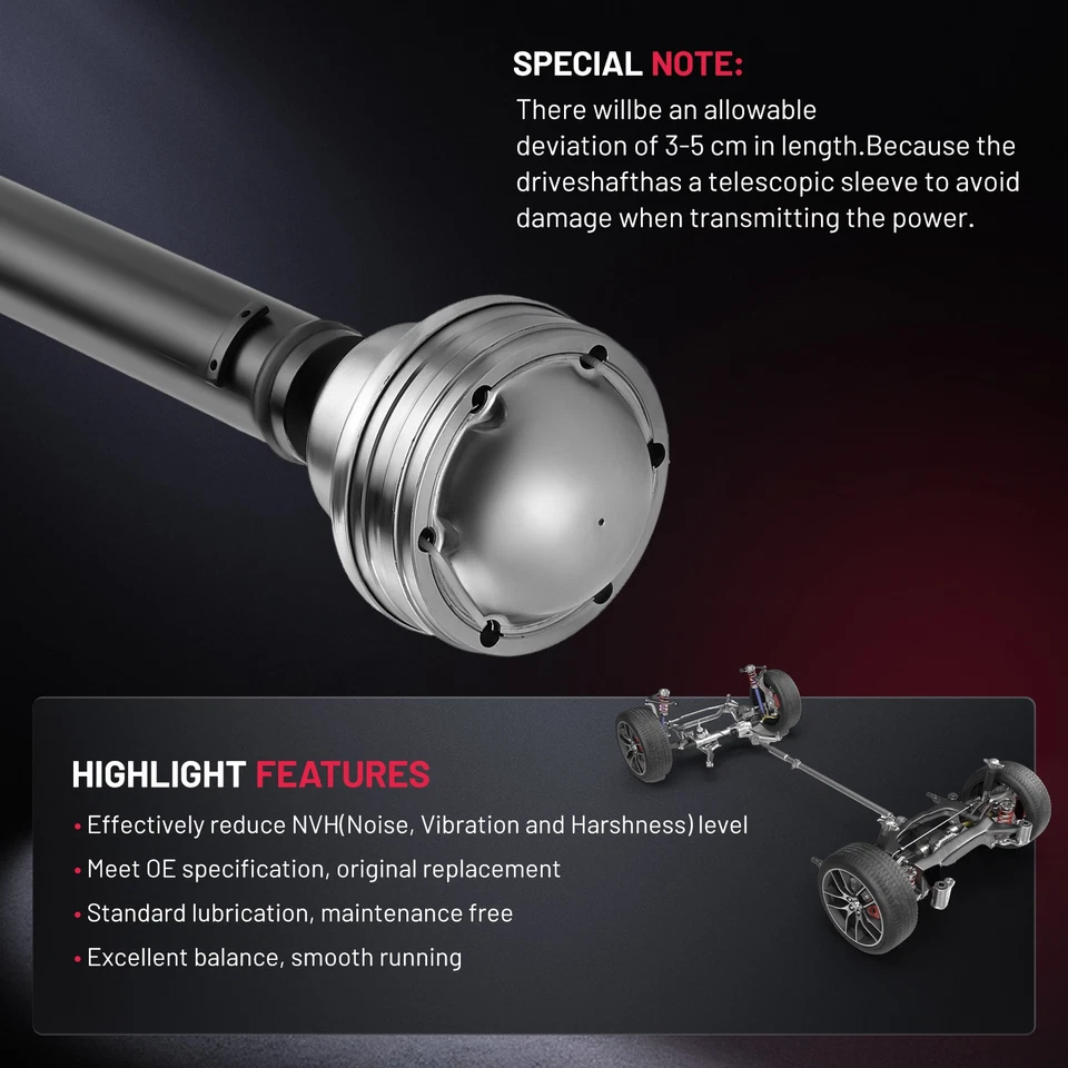 Front Drive Shaft Prop For 1998 1999 2000 2001 Mazda B3000 3.0L V6 F77A4376BB - Image 4 of 4