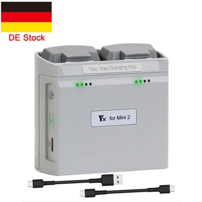 MARKENLOS Zwei-Wege-Ladehub Akku-Ladegerät für DJI Mini 4K Mini 2 Mini SE Mini 2 SE Drohne