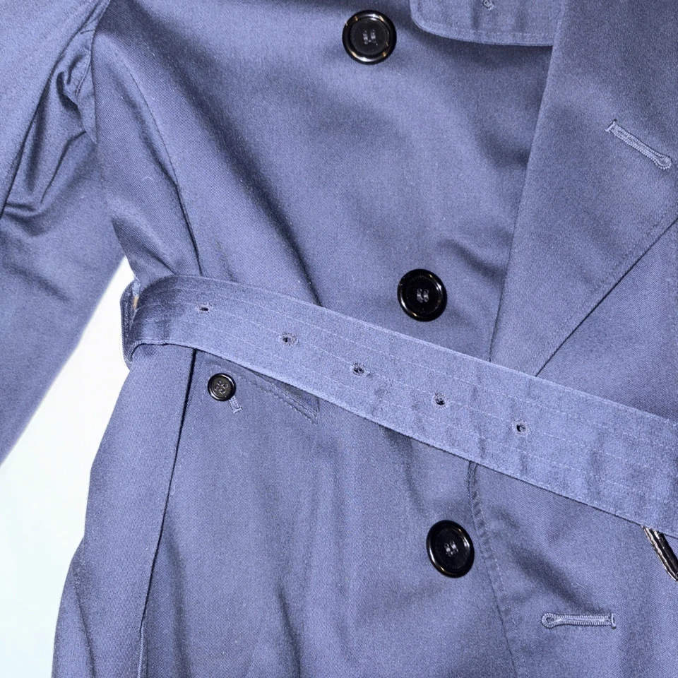 Gabardina Aquascutum Aqua 5 talla 38 S azul vintage exclusiva para hombre Foto 2 de 4